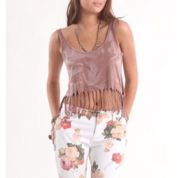PacSun Tops - Nollie Fringe Crop Top
